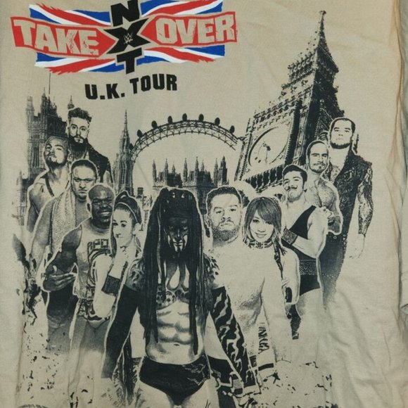 new WWE NXT Takeover UK Tour 2015 T-Shirt 2XL - Picture 2 of 5